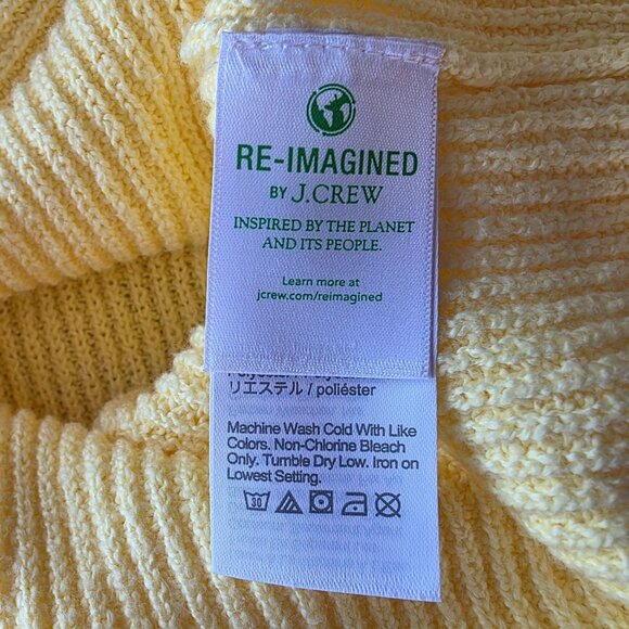 NEW J. Crew Crewcuts Factory Girls XL Sweater Cardigan Yellow V-Neck Button Knit - Picture 7 of 9